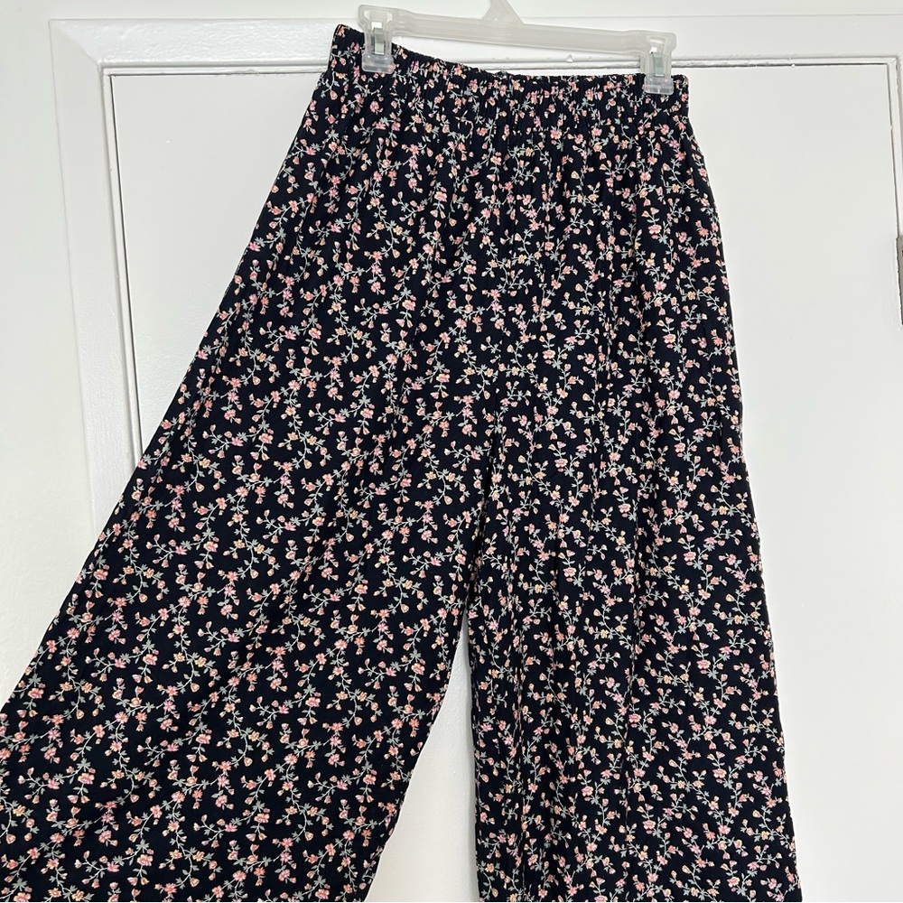 Vintage Floral Summer Pants - Whimsigoth 90s cottagecore indie aesthetic